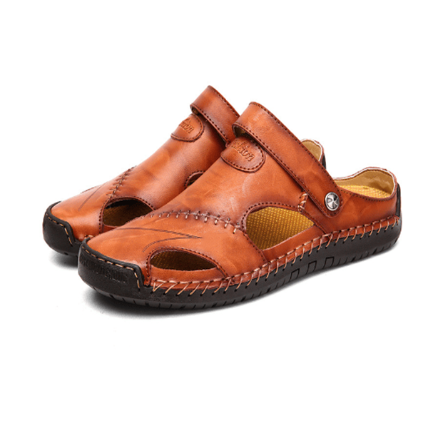 Linentra | Men's Leather Sandals
