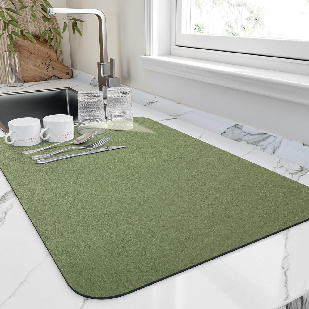 Linentra | Absorbent Kitchen Dish Drying Mat