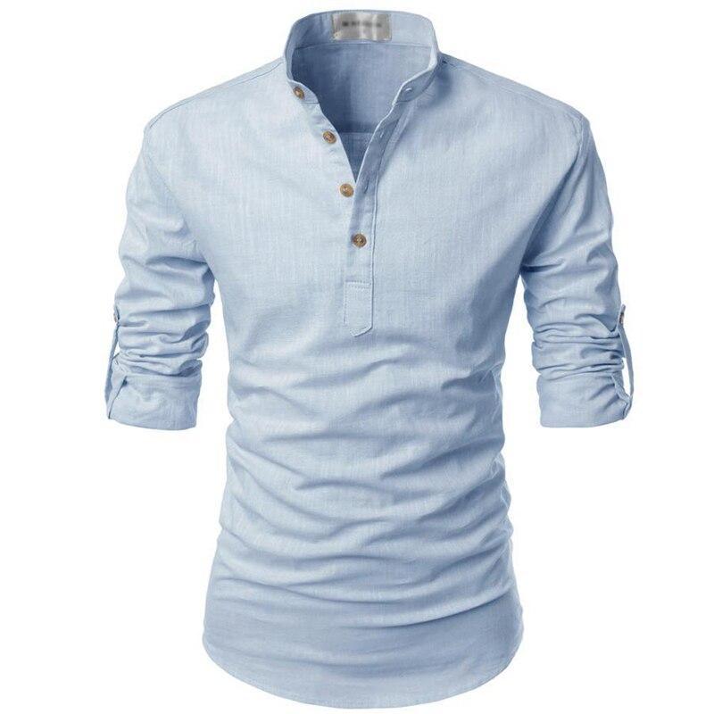 Linentra | Men's Linen Long Sleeve Shirt