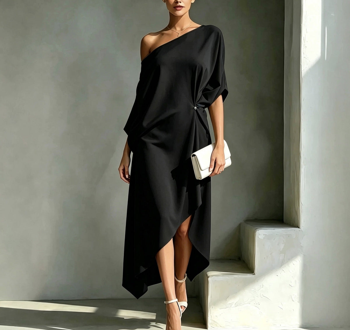 Linentra | Women's Asymmetric Dress