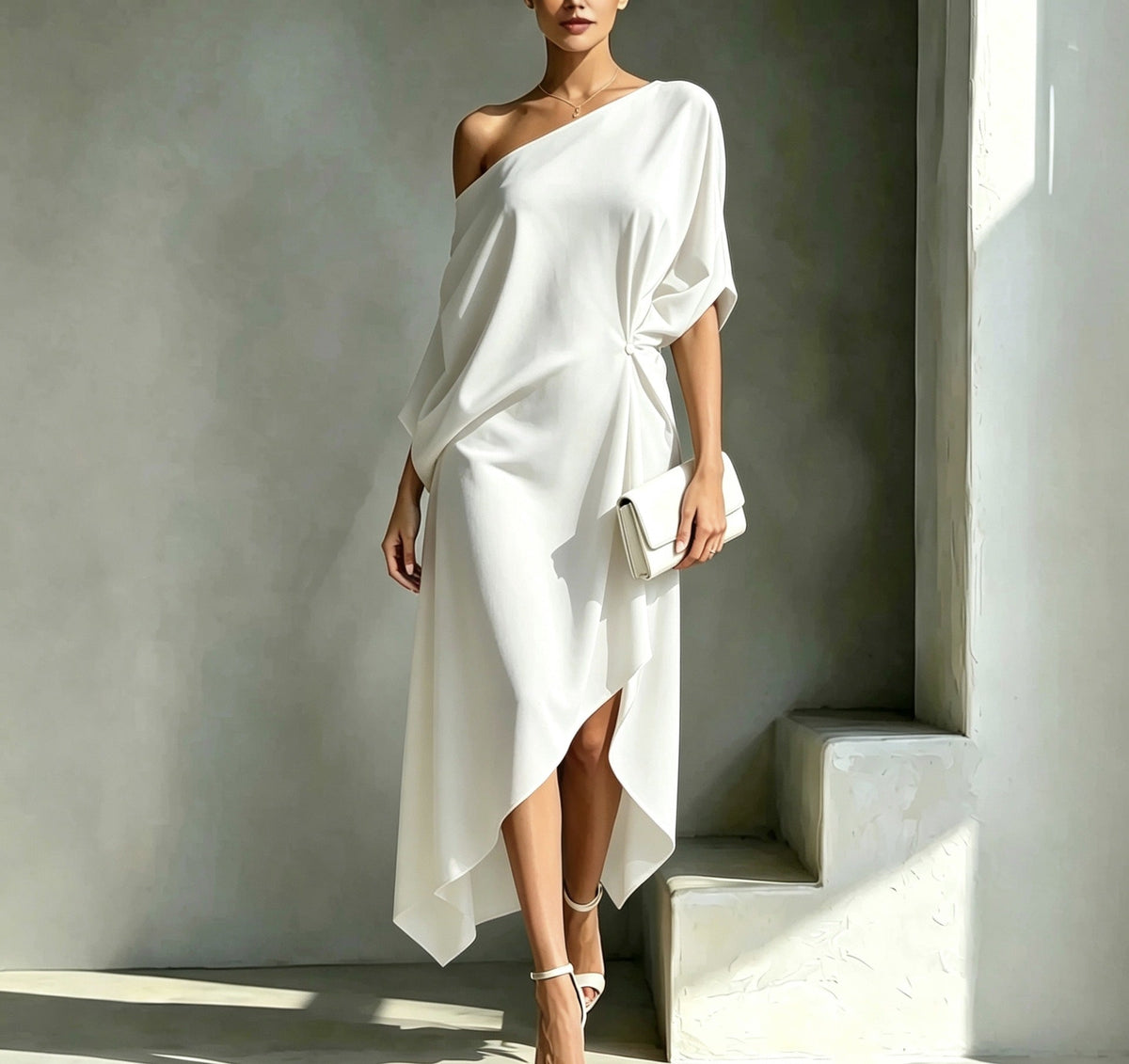 Linentra | Women's Asymmetric Dress