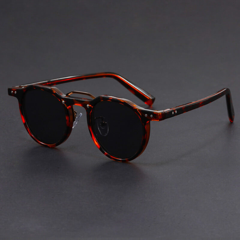 Linentra | Men's Round Retro Sunglasses