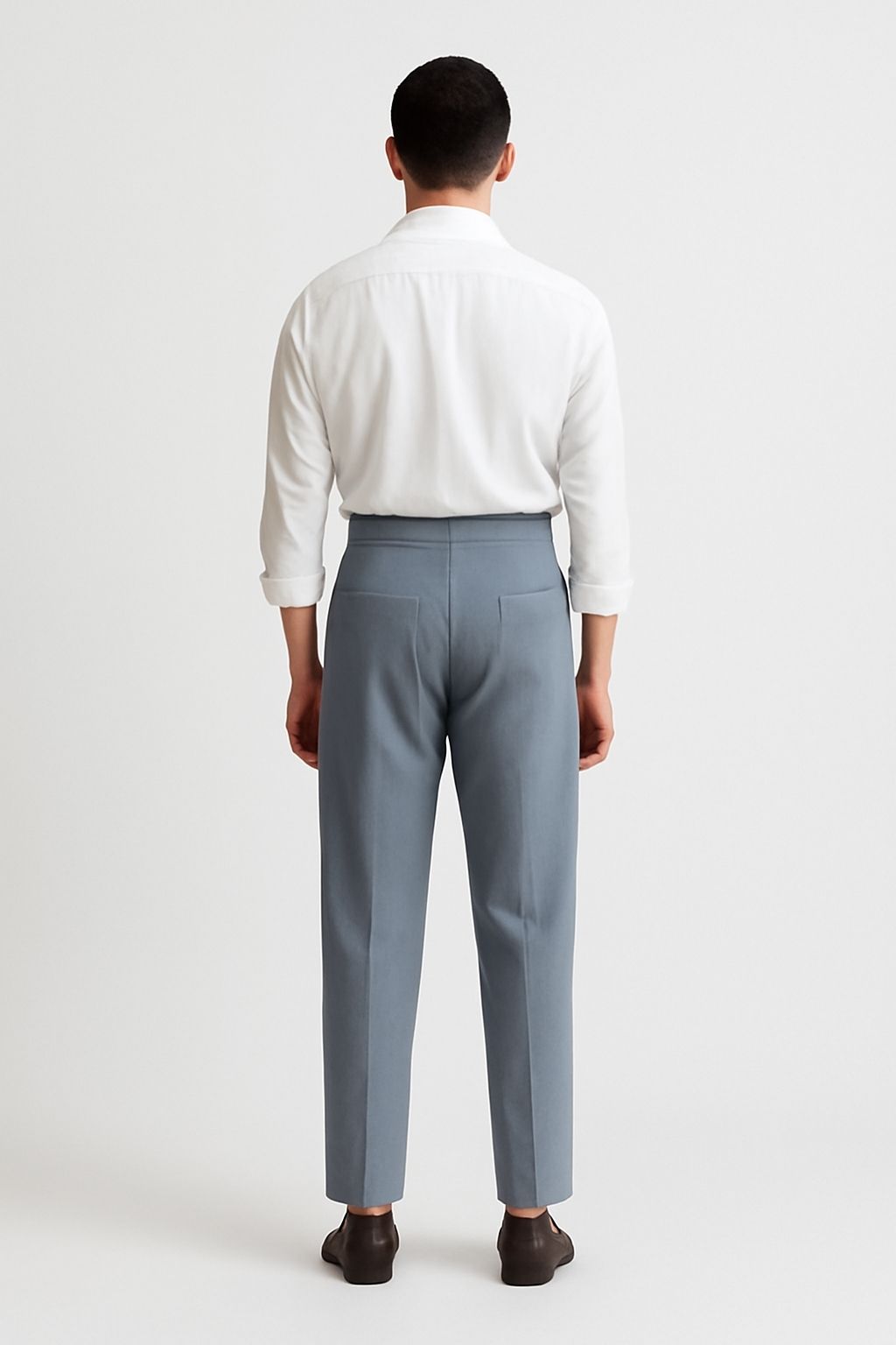 Linentra | Men's High-Waisted Pleated Trousers