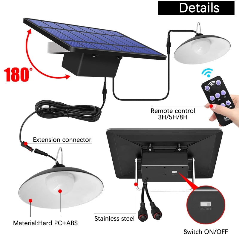 Linentra | Solar LED Lights with Remote Control