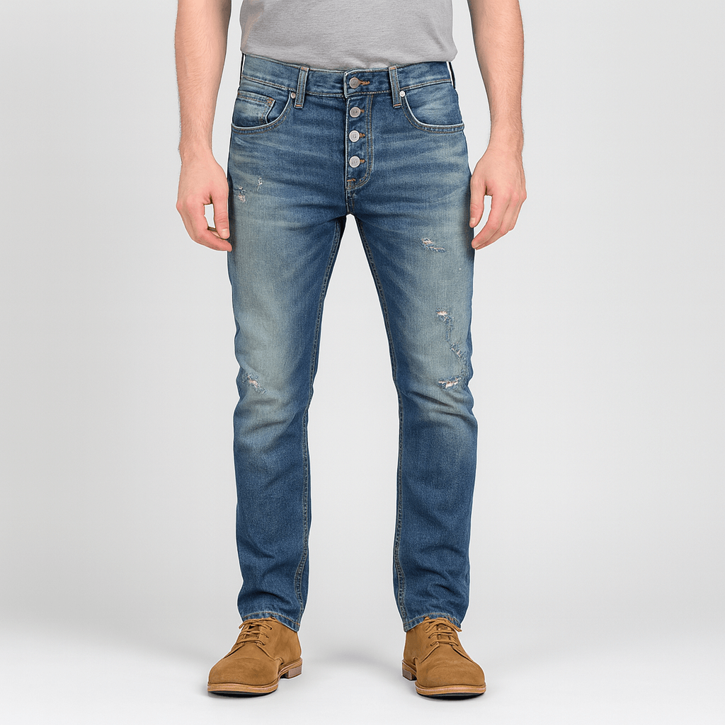 Linentra | Ripped denim jeans