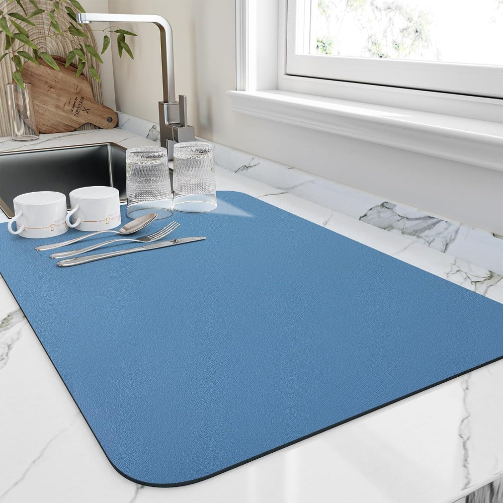 Linentra | Absorbent Kitchen Dish Drying Mat