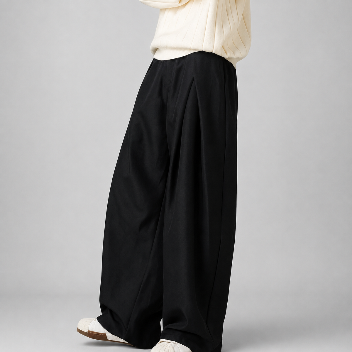 Linentra | Men's Relaxed Pleated Dress Pants