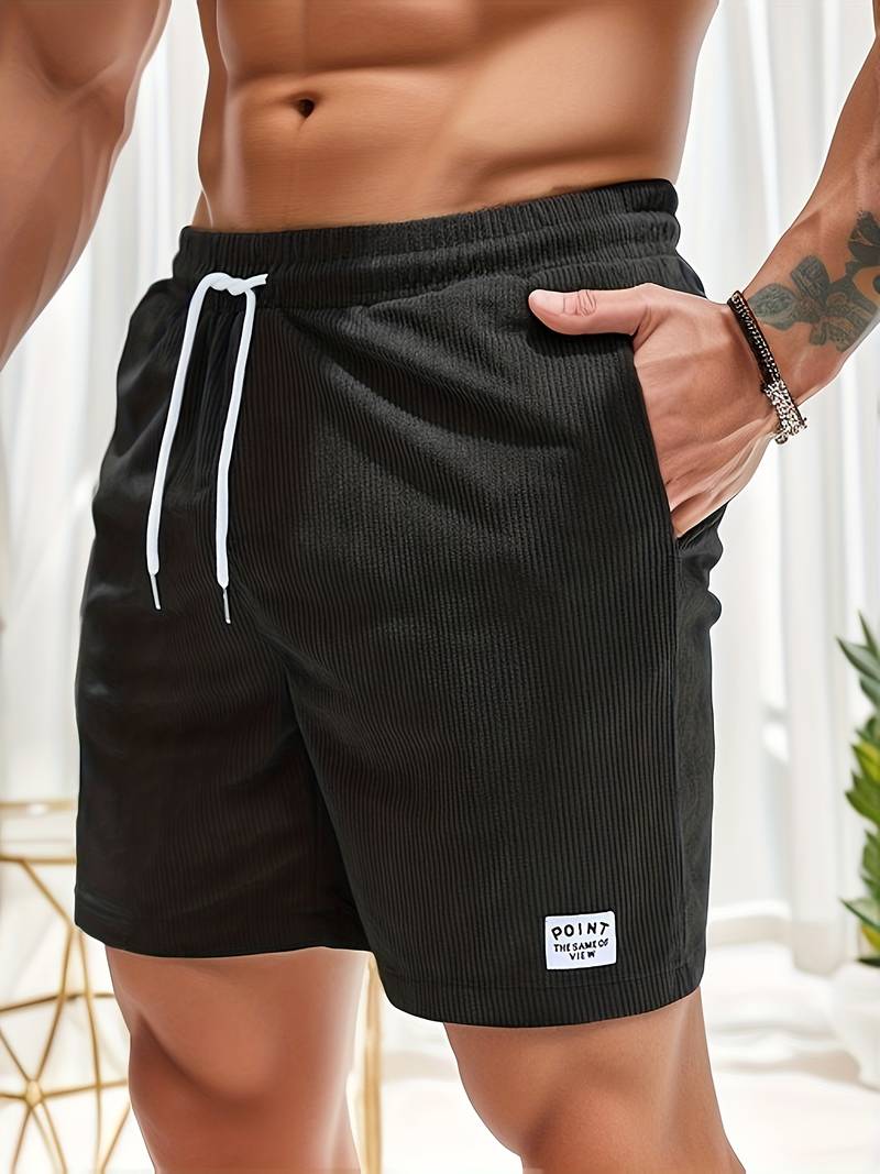 Linentra | Men's Corduroy Drawstring Shorts