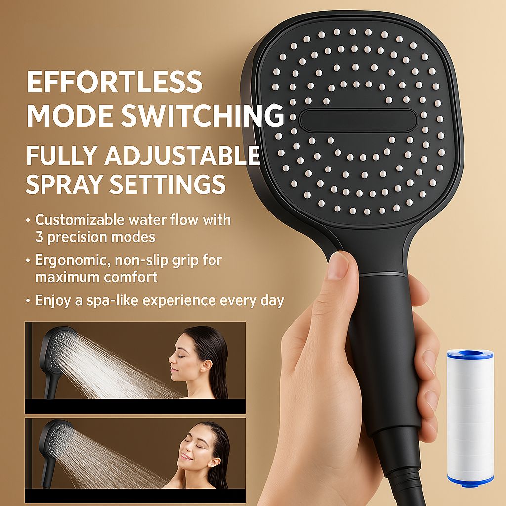Linentra | High Pressure Filtered Shower Head