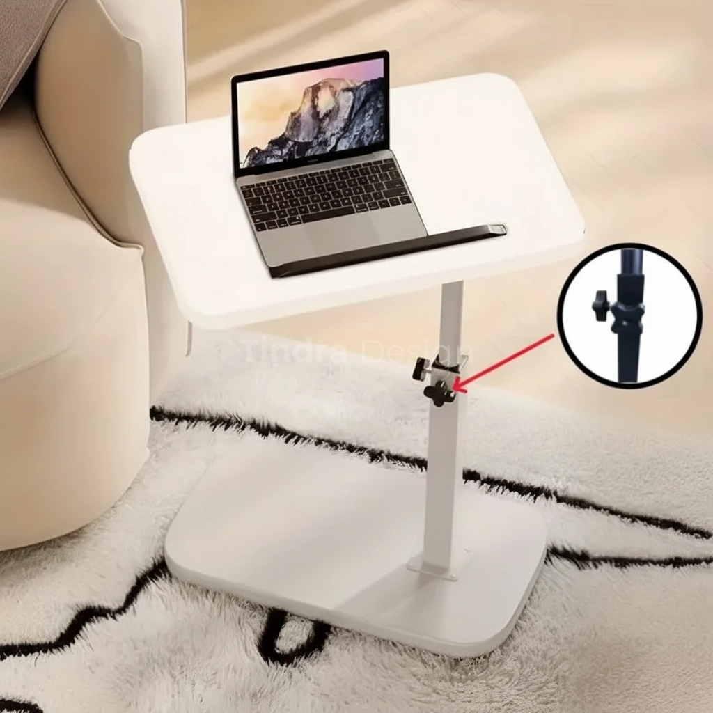 Linentra | Height-Adjustable C-Shaped Side Table