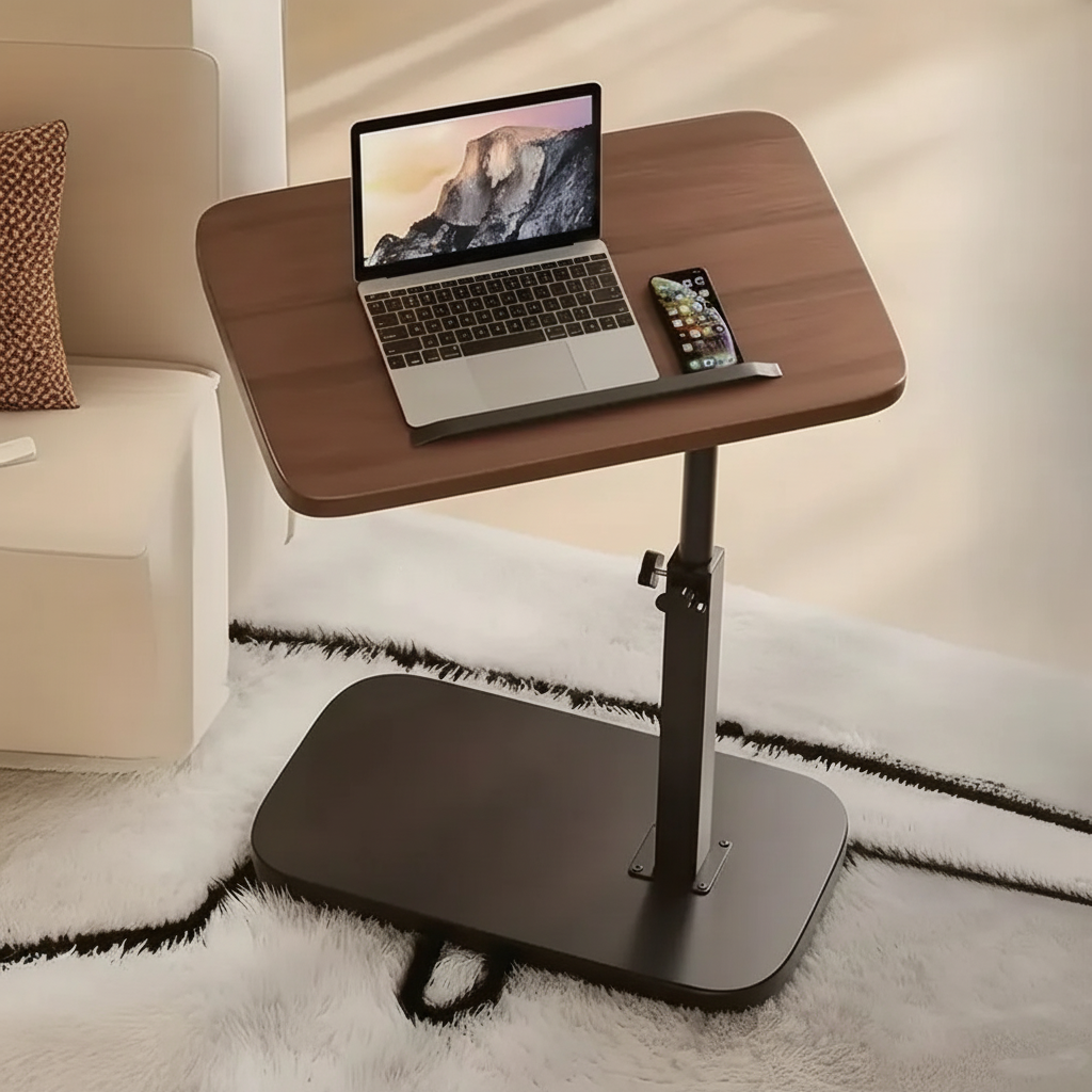 Linentra | Height-Adjustable C-Shaped Side Table