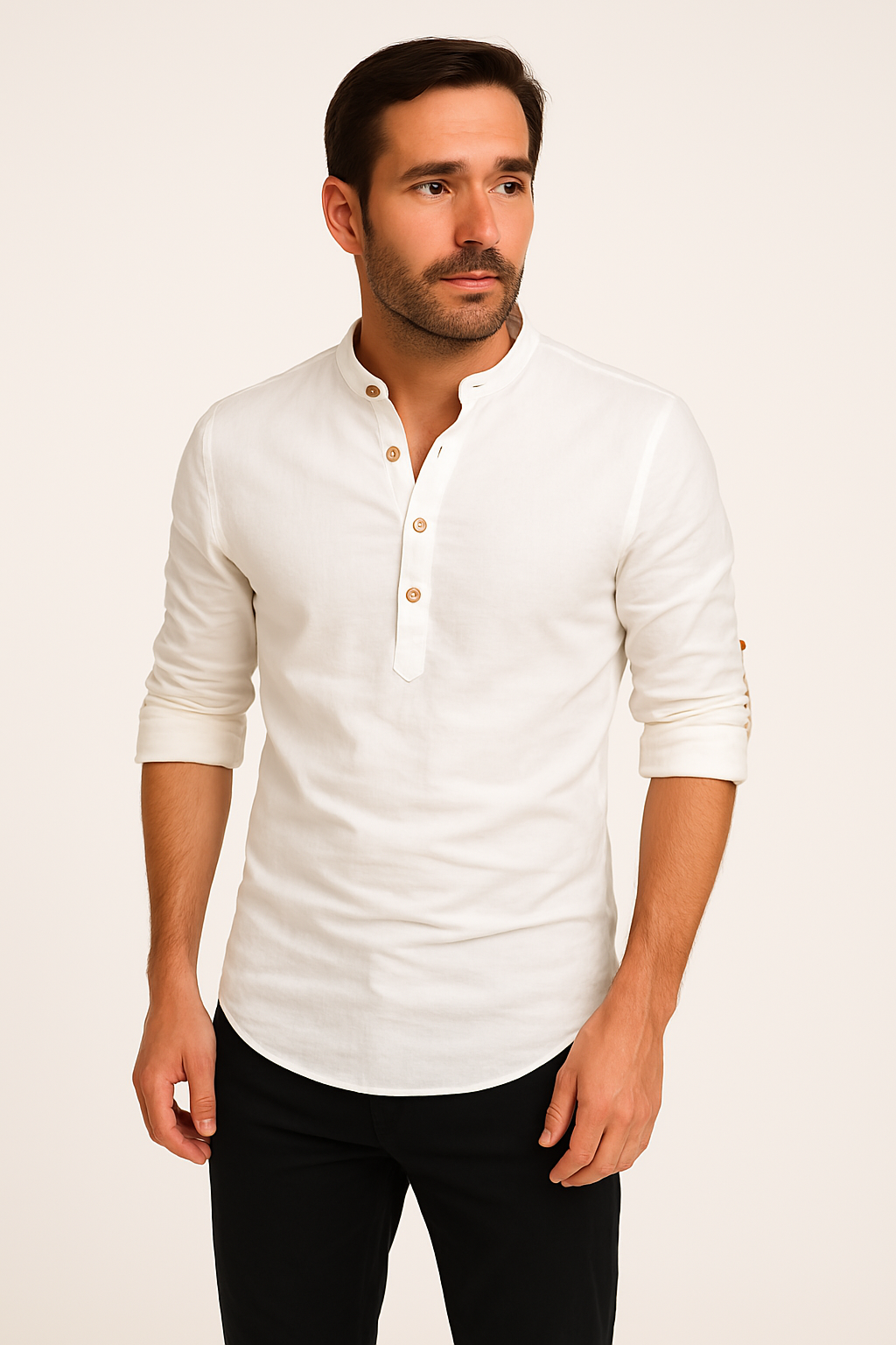 Linentra | Men's Linen Long Sleeve Shirt