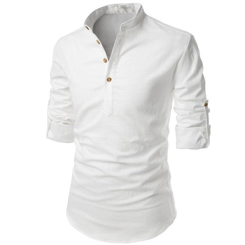 Linentra | Men's Linen Long Sleeve Shirt