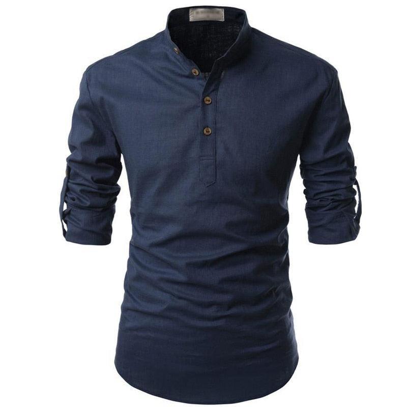 Linentra | Men's Linen Long Sleeve Shirt