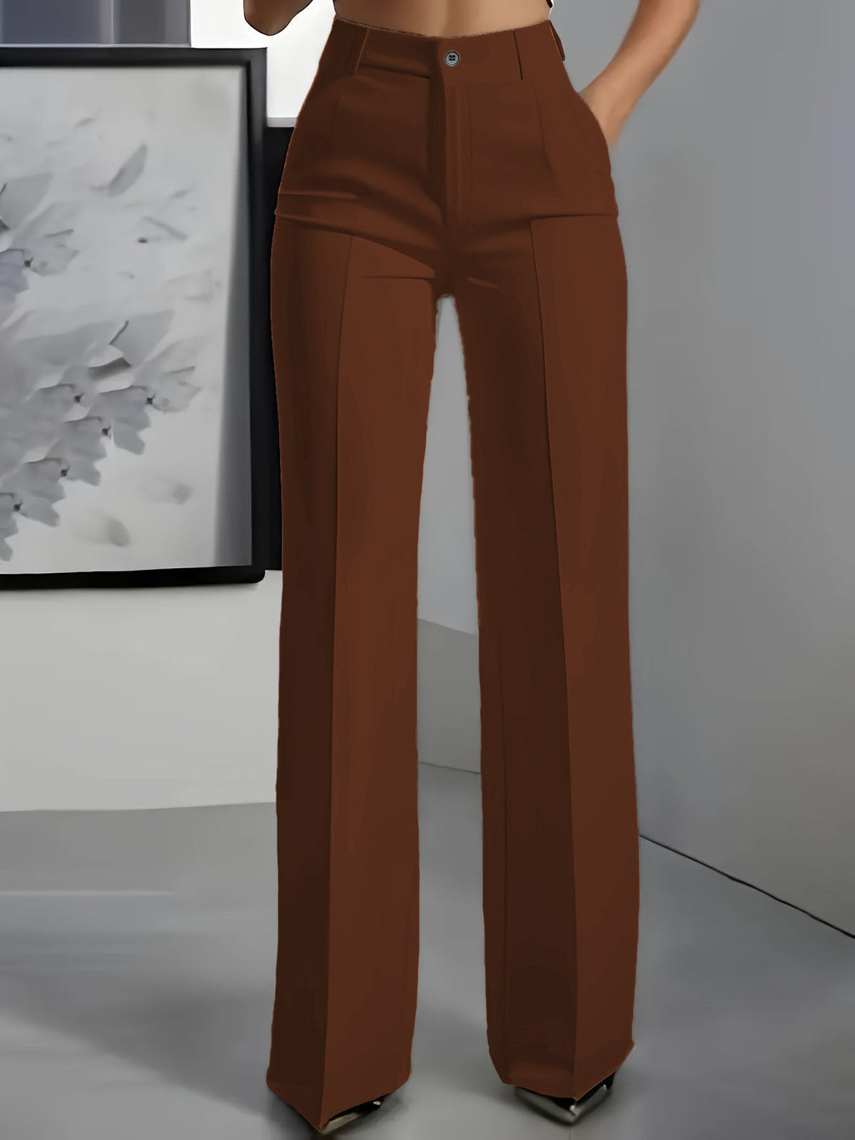 Linentra | Women's High-Rise Pants