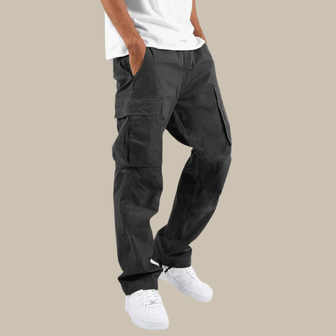 Linentra | Men's Relaxed Stretch Cargo Pants