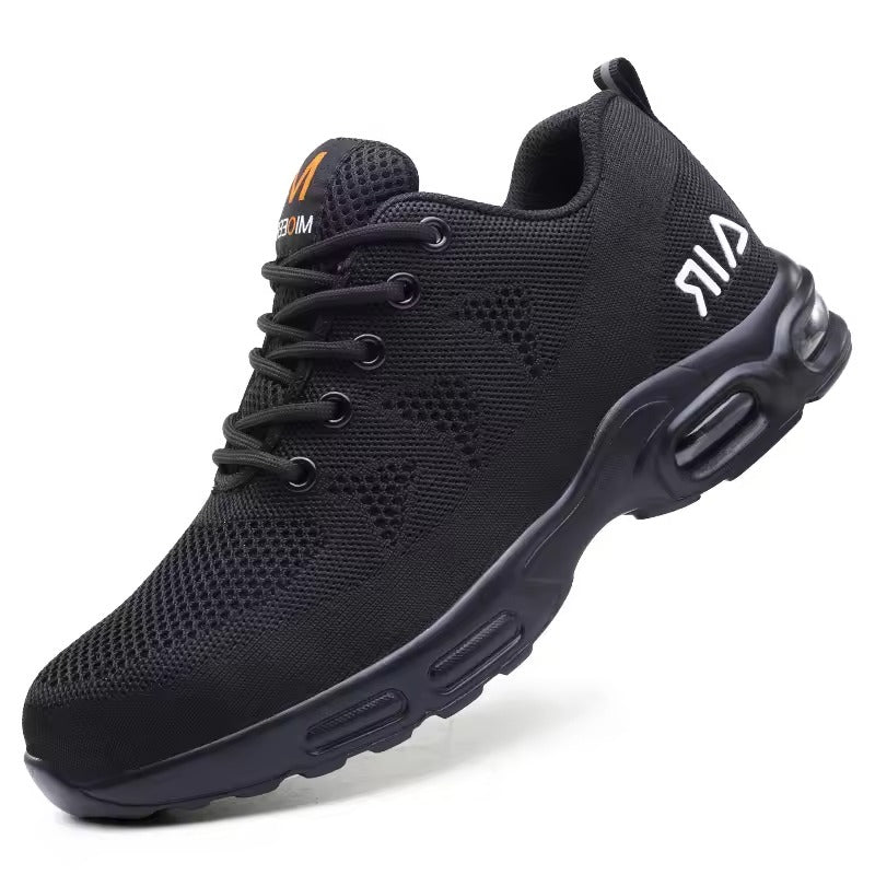 Linentra | Men's Lightweight Safety Shoes in Black