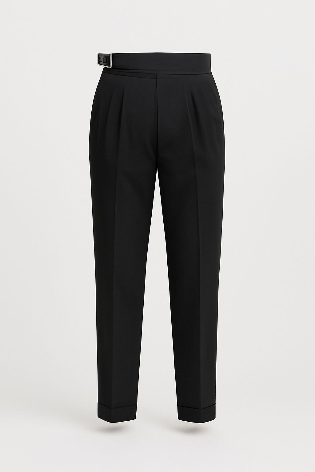 Linentra | Men's High-Waisted Pleated Trousers