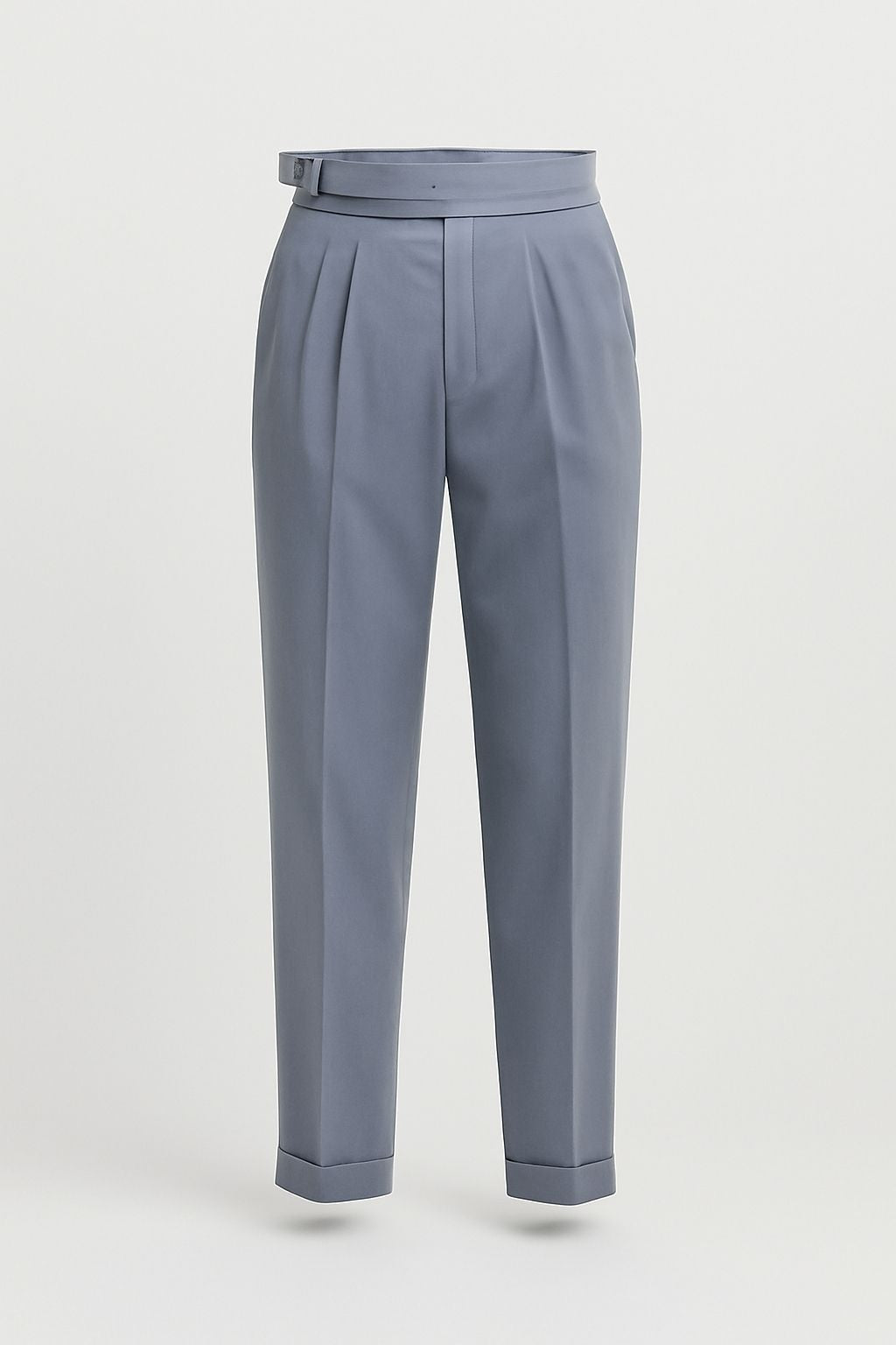 Linentra | Men's High-Waisted Pleated Trousers