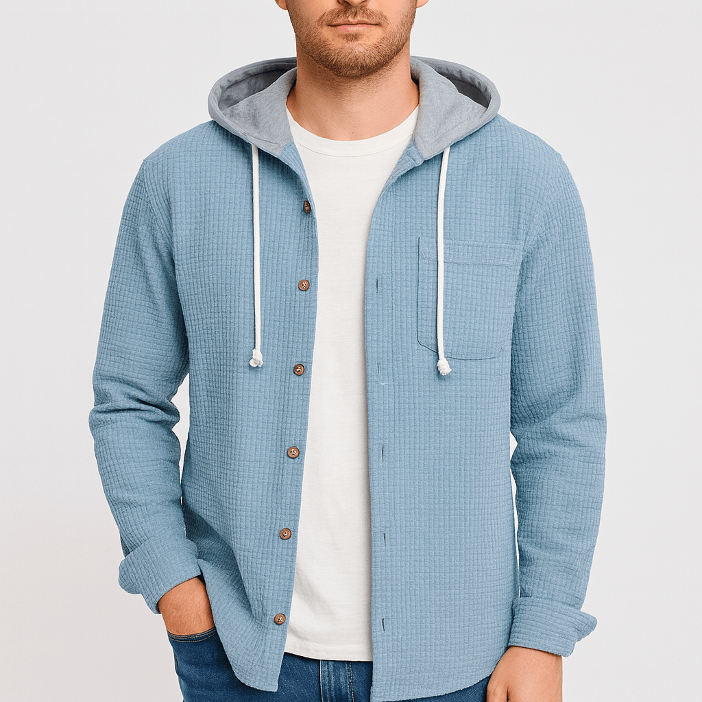 Linentra | Men's Textured Hoodie