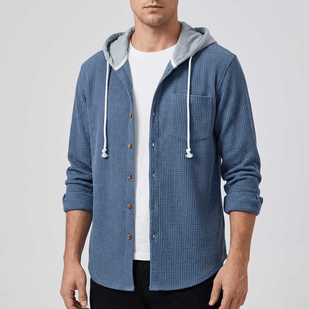 Linentra | Men's Textured Hoodie