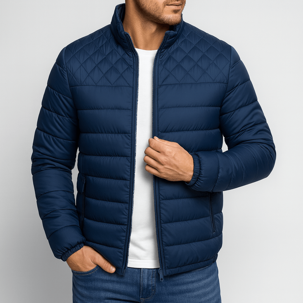 Linentra | Insulated down jacket with practical pockets
