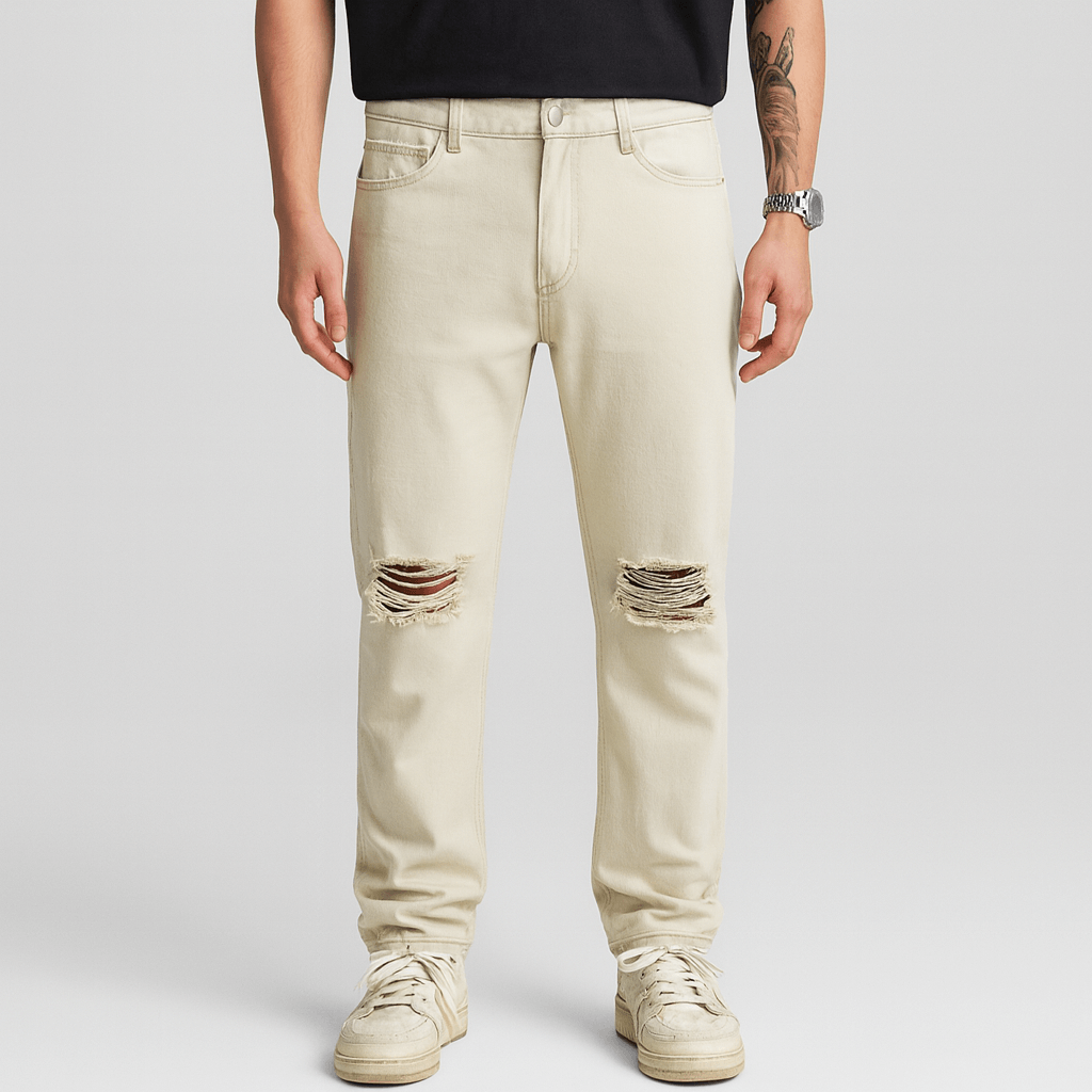 Linentra | Slim fit black jeans