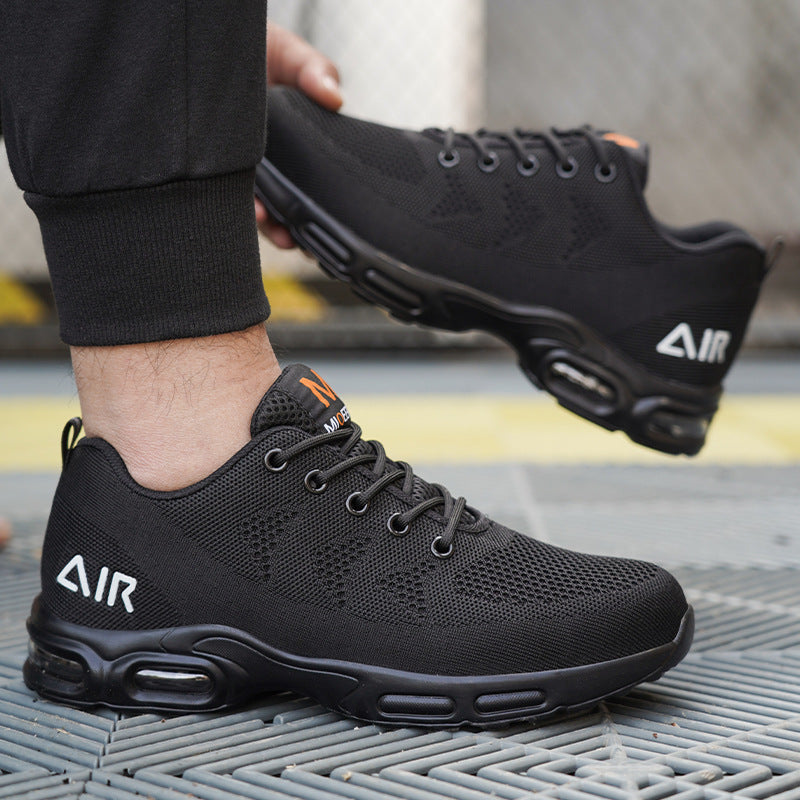 Linentra | Men's Lightweight Safety Shoes in Black