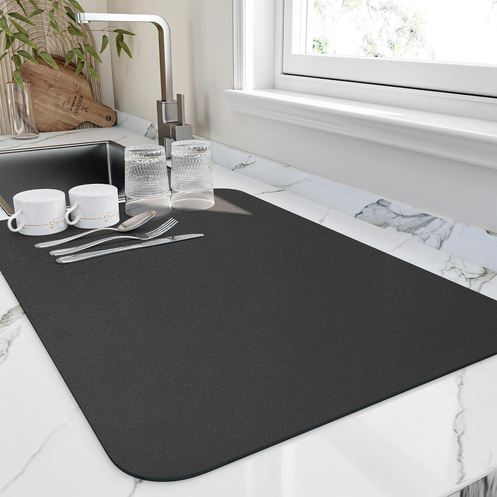Linentra | Absorbent Kitchen Dish Drying Mat