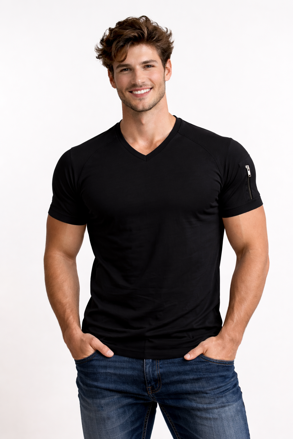 Linentra | Men's V-Neck T-Shirt