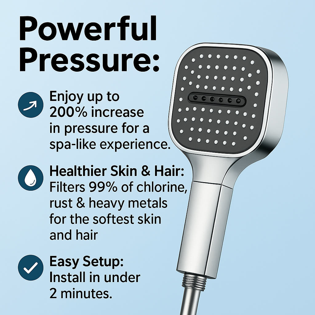Linentra | High Pressure Filtered Shower Head