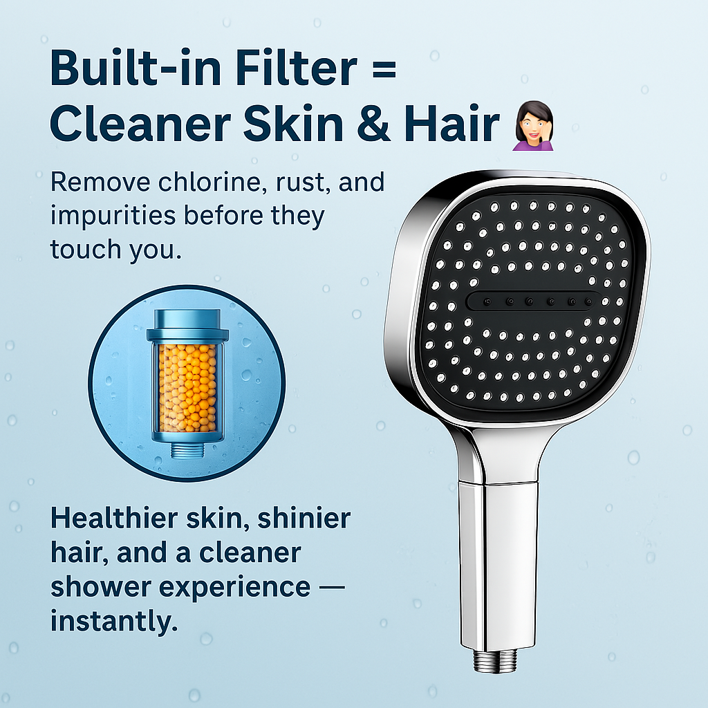 Linentra | High Pressure Filtered Shower Head