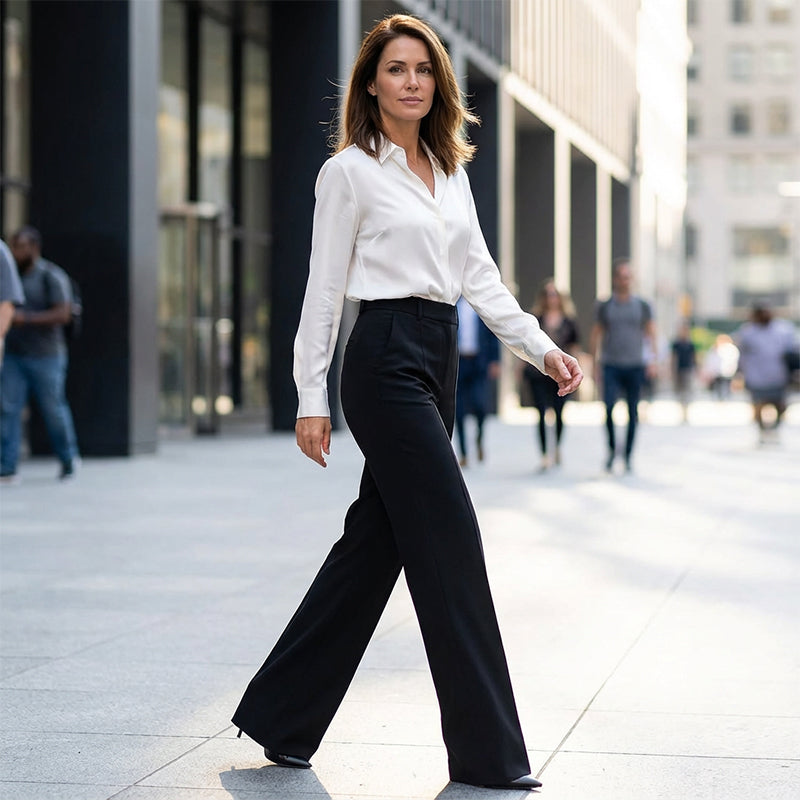 Linentra | Women's High-Rise Pants
