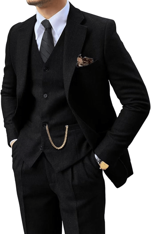 Linentra | Men's Herringbone Suit